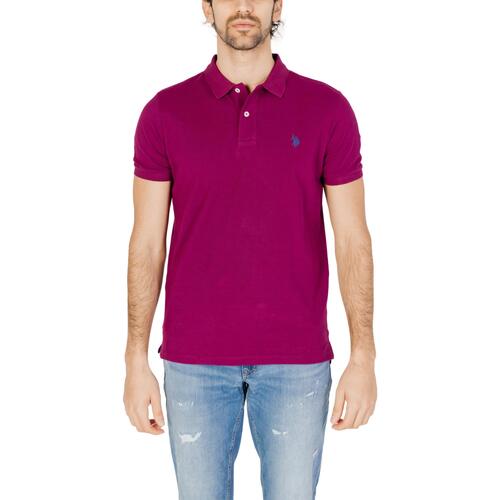 Vêtements Homme Polos manches courtes U.S Polo Smith Assn. KING 67355 41029 Rouge