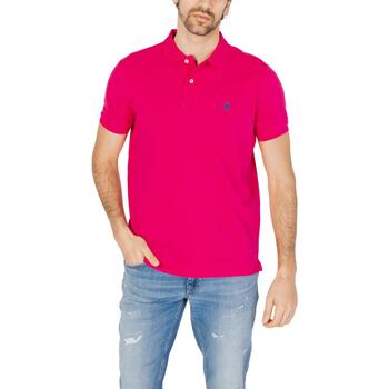 Vêtements Homme embroidered-logo Polos manches courtes U.S embroidered-logo Polo Assn. KING 67355 41029 Rouge