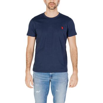 Vêtements Homme embroidered-logo Polos manches longues U.S embroidered-logo Polo Assn. MICK 67359 49351 Bleu