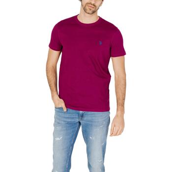Vêtements Homme embroidered-logo Polos manches longues U.S embroidered-logo Polo Assn. MICK 67359 49351 Rouge