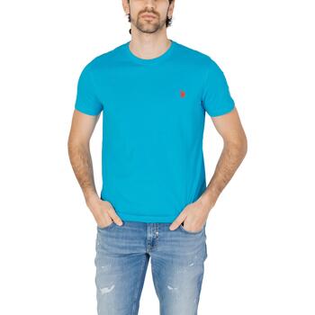 Vêtements Homme Compass-patch tipped polo shirt U.S Polo Assn. MICK 67359 49351 Bleu