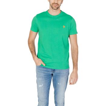 Vêtements Homme embroidered-logo Polos manches longues U.S embroidered-logo Polo Assn. MICK 67359 49351 Vert