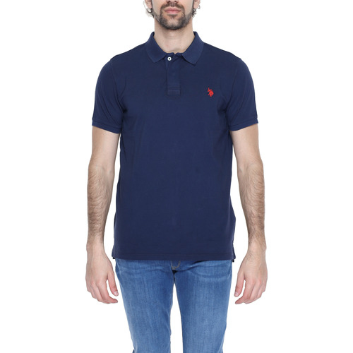 Vêtements Homme polo ralph lauren logo polo shirt item U.S Polo Assn. HUMP 67557 53397 Bleu