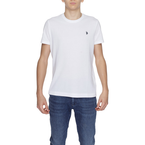 Vêtements Homme Polos manches longues perforated polo shirt. MICK 67578 53565 Blanc