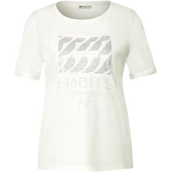 Vêtements Femme T-shirts manches courtes Street One w.stone artwork 320902 Blanc