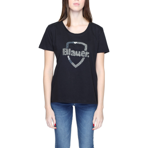 Vêtements Femme T-shirts manches courtes Blauer 24SBLDH02383 Noir