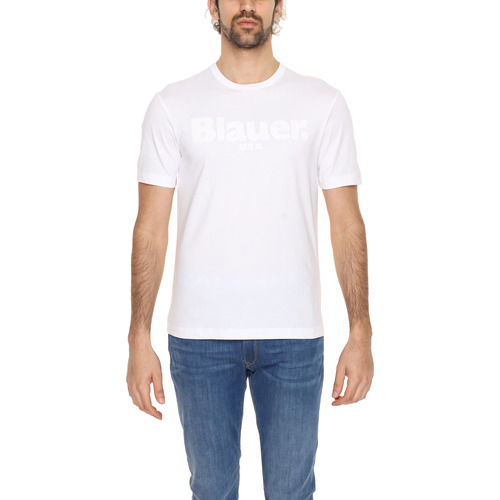 Vêtements Homme Jones Mountain Journey Short Sleeve T-Shirt Blauer 24SBLUH02142 Blanc