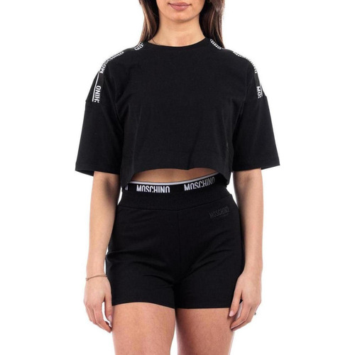 Vêtements Femme T-shirts manches courtes Moschino V6A0715 4406 Noir
