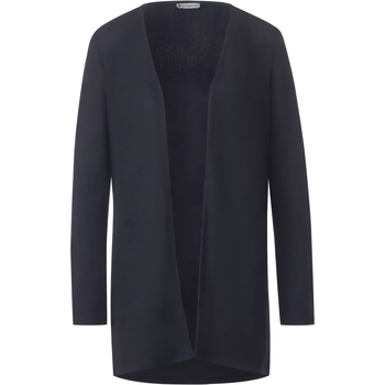 Vêtements Femme Vestes / Blazers Street One knit look long jacket w.slits 321016 Noir