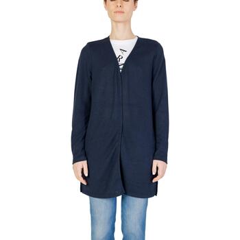 Vêtements Femme Vestes / Blazers Street One knit look long jacket w.slits 321016 Bleu