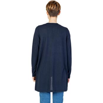 Street One knit look long jacket w.slits 321016 Bleu