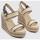 Chaussures Femme Sandales et Nu-pieds Tommy Hilfiger PLATFORM TH MONO RAFIA WEDGE Beige