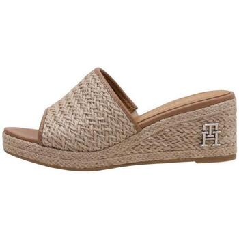 Chaussures Femme Espadrilles Tommy Hilfiger TH ROPE WEDGE SANDAL Marron
