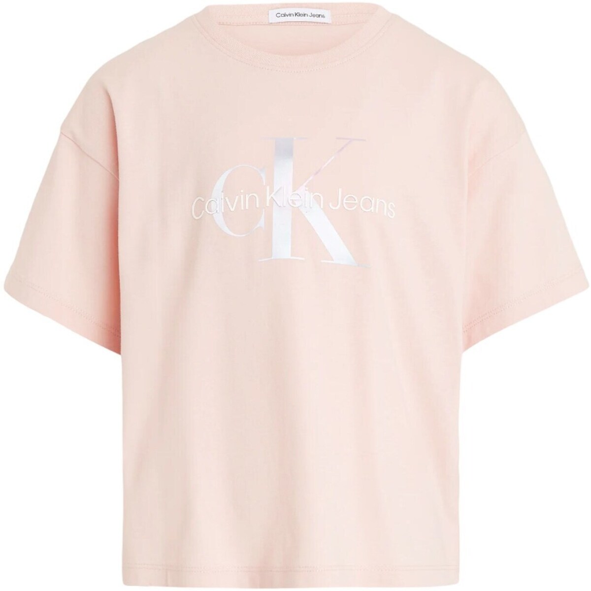 Vêtements Fille T-shirts manches courtes Calvin Klein Jeans IG0IG02434 Rose