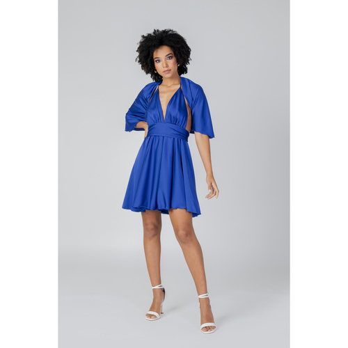 Accessoires textile Femme Echarpes / Etoles / Foulards Sol Wears Women TINTA UNITA BEA Bleu