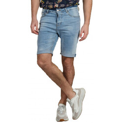 Vêtements Homme Shorts / Bermudas Deeluxe Short Homme en jean bleu Kurt Bleu