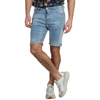 Vêtements Homme Shorts Mom / Bermudas Deeluxe Short Homme en jean bleu Kurt  - 28 Bleu