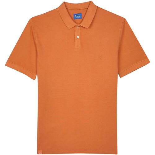Vêtements Homme Polos manches courtes Oxbow Polo manches courtes pique surteint Orange