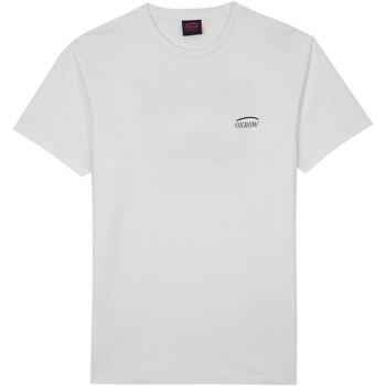 Vêtements Homme T-shirts manches courtes Oxbow Tee shirt manches courtes graphique Blanc