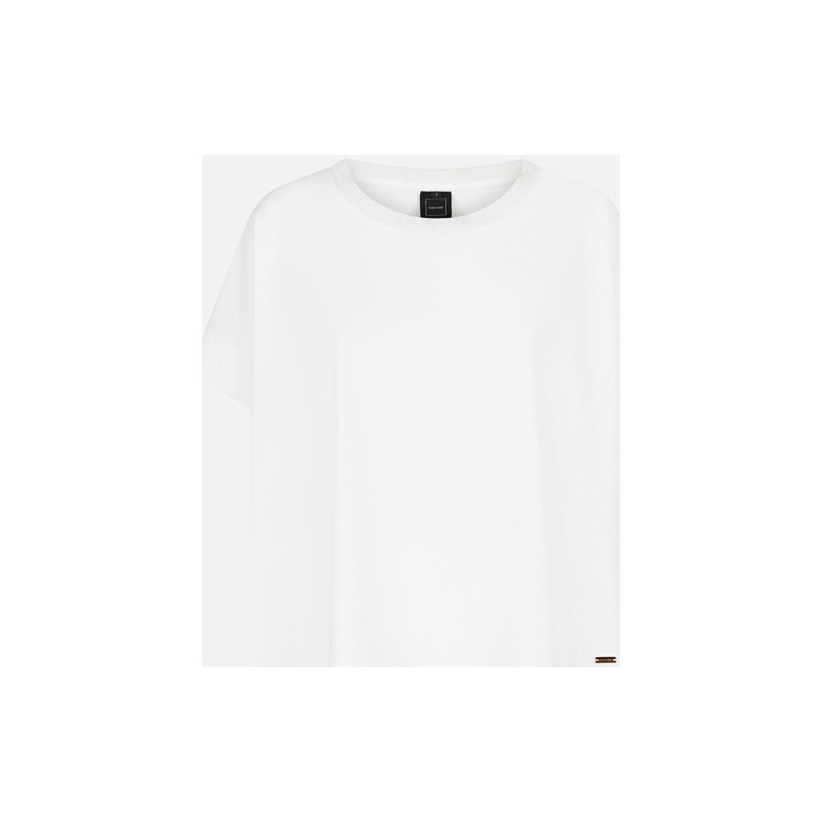 Vêtements Femme T-shirts & Polos Geox W T-SHIRT Blanc