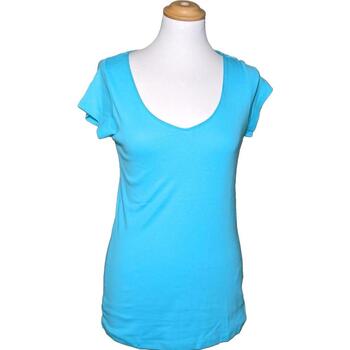 Vêtements Femme Gilet Femme 38 - T2 - M Bleu Camaieu top manches courtes  38 - T2 - M Bleu Bleu