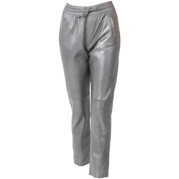 Vêtements Femme Pantalons Oakwood Pantalon jogpant en cuir  Gift Metal Ref 60 Gris