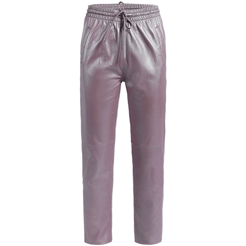Vêtements Femme Pantalons Oakwood Pantalon jogpant en cuir  Gift Metal Ref 60959 Nude Violet