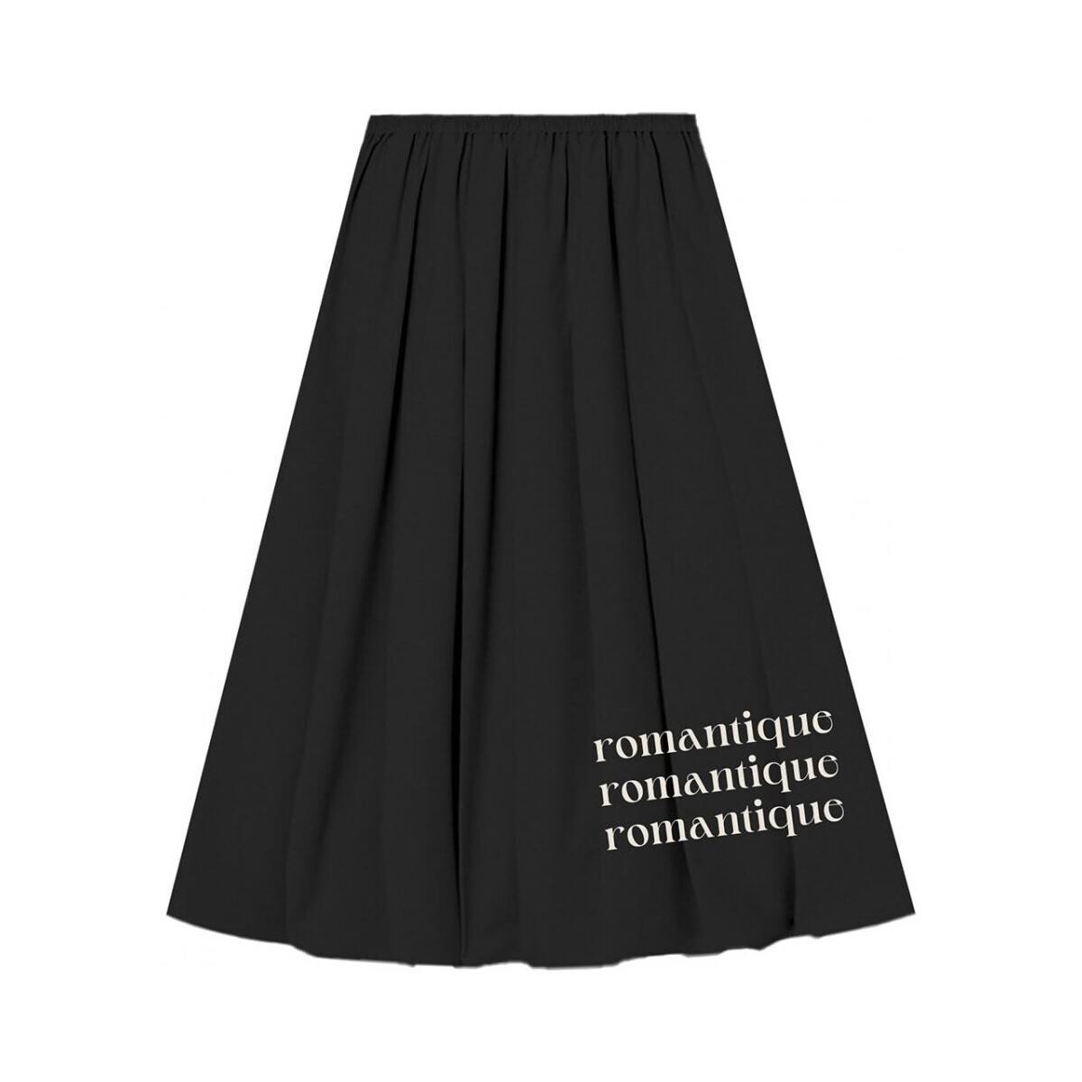 Vêtements Femme Jeans Ko Samui Tailors Jupe Avec Broderie Romantique Noir