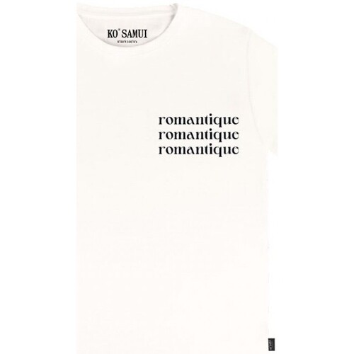Vêtements Femme T-shirts & Polos Ko Samui Tailors T-Shirt Avec Broderie Romantique Blanc