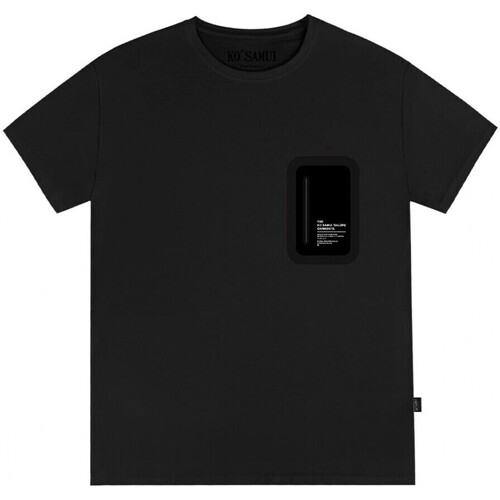 Vêtements Homme T-shirts & Polos Ko Samui Tailors T-shirt noir Repocket Noir