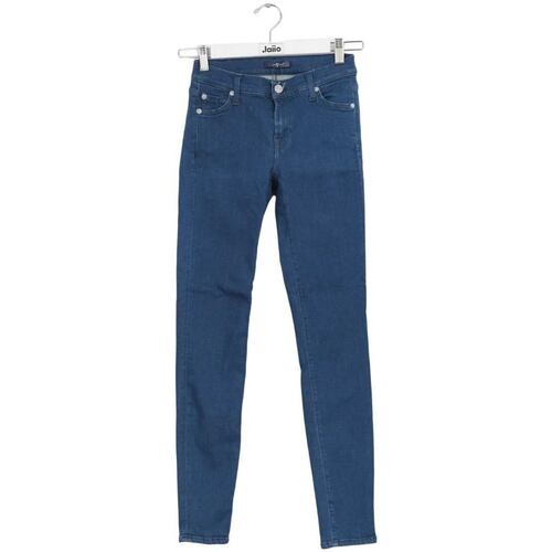 Vêtements Femme Jeans 7 for all Mankind Jean Long slim en coton Bleu