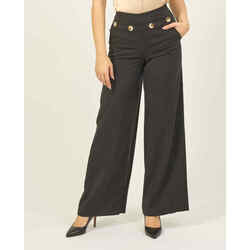 Vêtements Femme Pantalons Jijil Pantalon large  en viscose mélang Noir