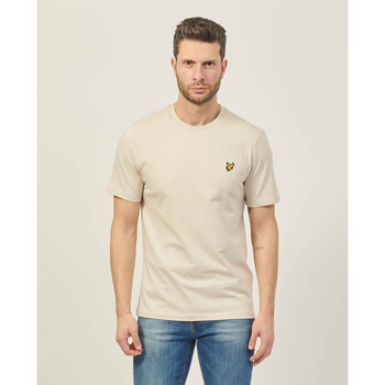 Vêtements Homme T-shirts & Polos Lyle & Scott T-shirt homme Lyle Scott en coton avec logo Beige