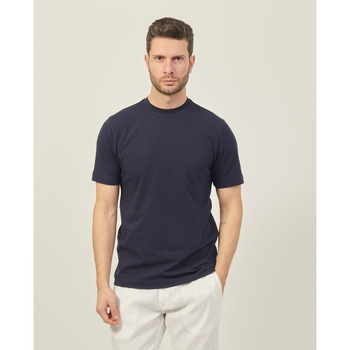t-shirt gazzarrini  t-shirt  en coton bleu avec logo au dos 