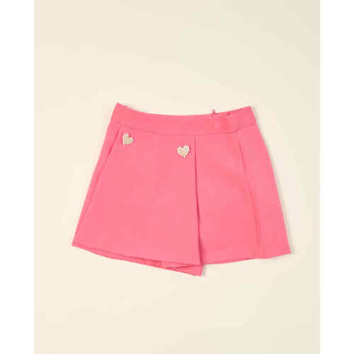 Vêtements Fille Shorts / Bermudas Fun Fun Short  fille avec zip au dos Rouge