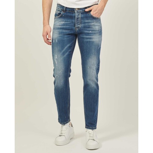 Vêtements Homme Jeans Sette/Mezzo Jean pour homme SetteMezzo avec 5 poches Bleu