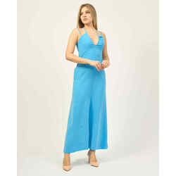 Vêtements Femme Robes Jijil Robe longue  à large décolleté Bleu