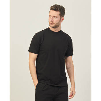 t-shirt gazzarrini  t-shirt  en coton noir avec logo au dos 
