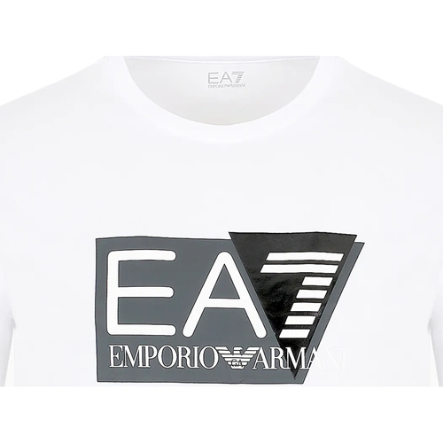 Vêtements Homme T-shirts manches courtes Emporio Armani EA7 Visibility Blanc
