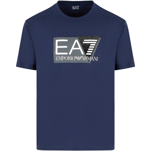 Vêtements Homme T-shirts manches courtes Emporio Armani EA7 Visibility Bleu