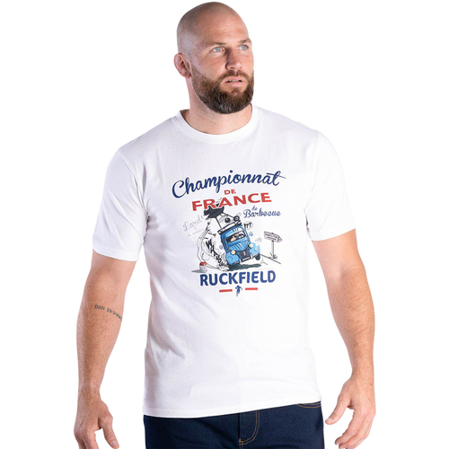 Vêtements Homme T-shirt S1224 Vermelho Ruckfield Tee-shirt col rond Blanc