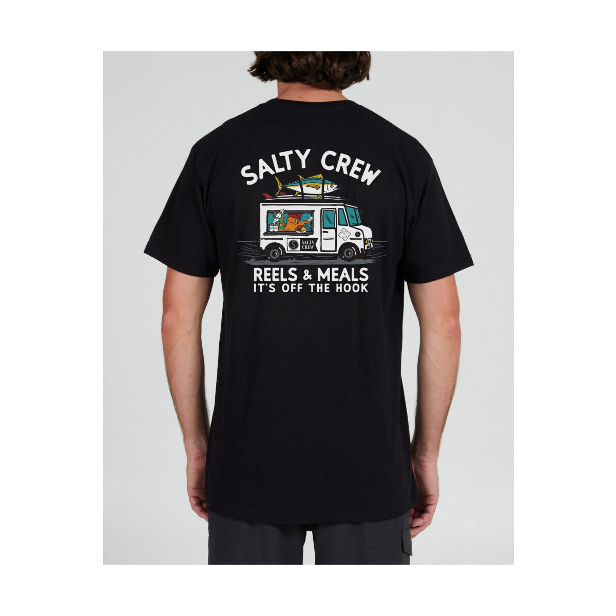 Vêtements Homme T-shirts & Polos Salty Crew Reels & meals premium s/s tee Noir