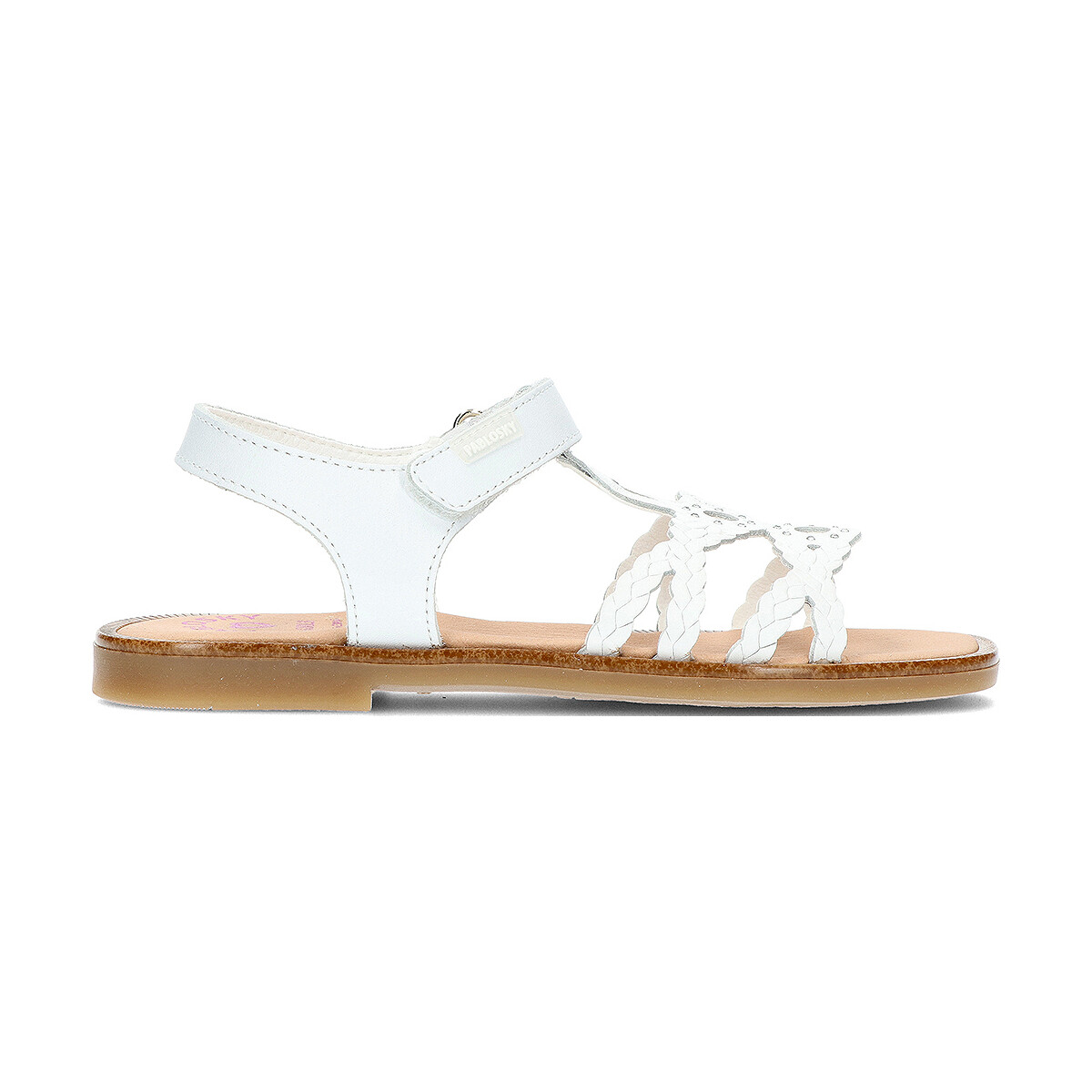 Chaussures Fille Sandales et Nu-pieds Pablosky SANDALE TRESSÉE  427500 Blanc