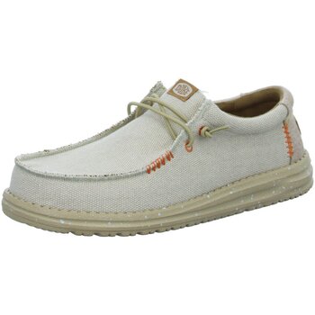 Chaussures Homme Mocassins Sneakers Bambina Argento In Materiale Sintetico Con Chiusura In Velcro  Beige