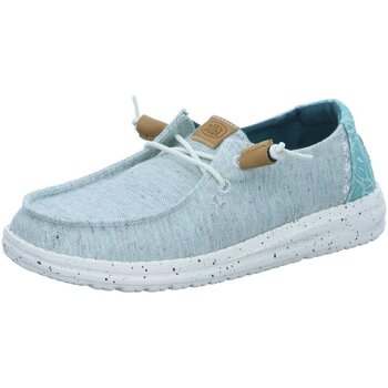 Chaussures Femme Mocassins Sneakers Bambina Argento In Materiale Sintetico Con Chiusura In Velcro  Bleu