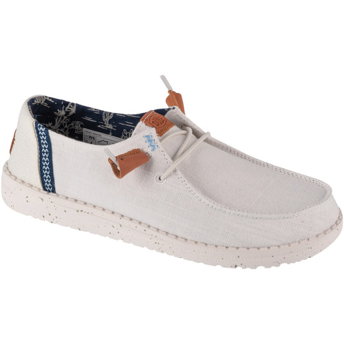 Chaussures Homme Baskets basses HEYDUDE Wendy Washed Blanc