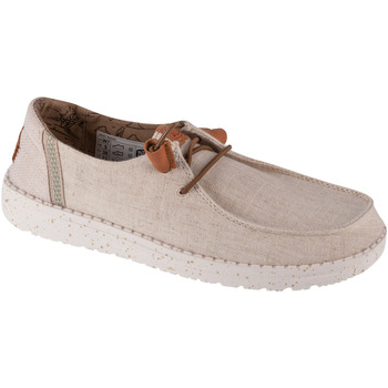 Chaussures Homme Baskets basses HEY DUDE Wendy Washed Beige