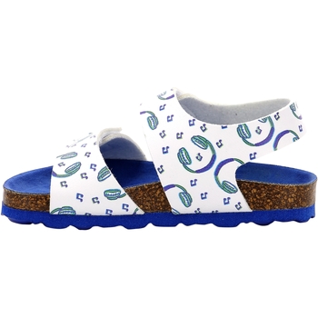 Chaussures Fille Sandales et Nu-pieds Kickers Sandale Plate à Scratch  Summerkro Blanc