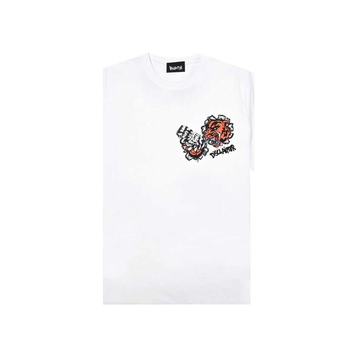 Vêtements Homme T-shirts & Polos Disclaimer T-shirt  imprim tigre blanc Blanc