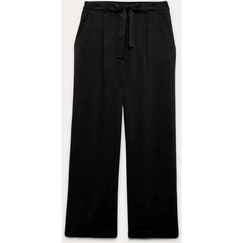 Vêtements Femme Pantalons fluides / Sarouels Promod Pantalon large et long Noir